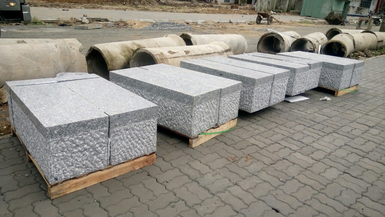 Ghế đá công viên nguyên khối